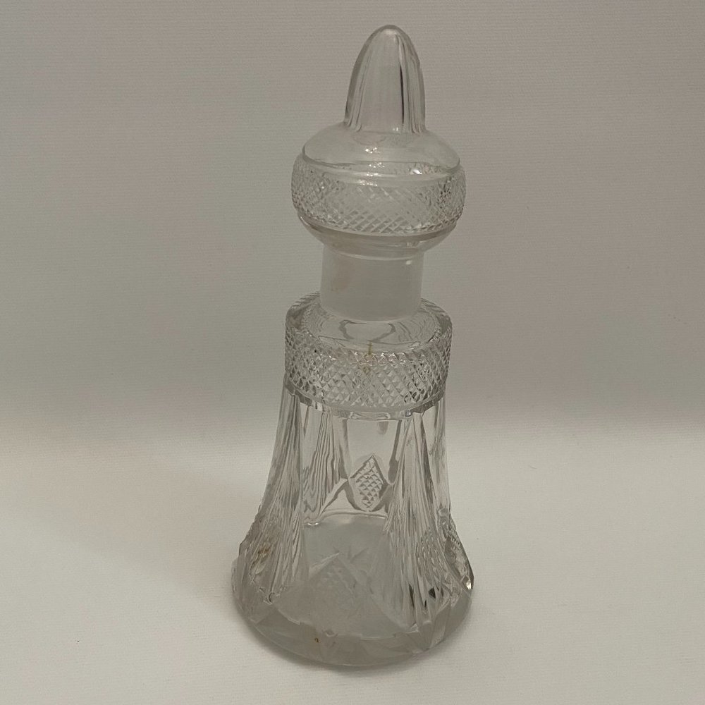 Antique Crystal Perfume Oil Burner / Lamp.